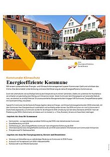 dena-Factsheet: Energieeffiziente Kommune